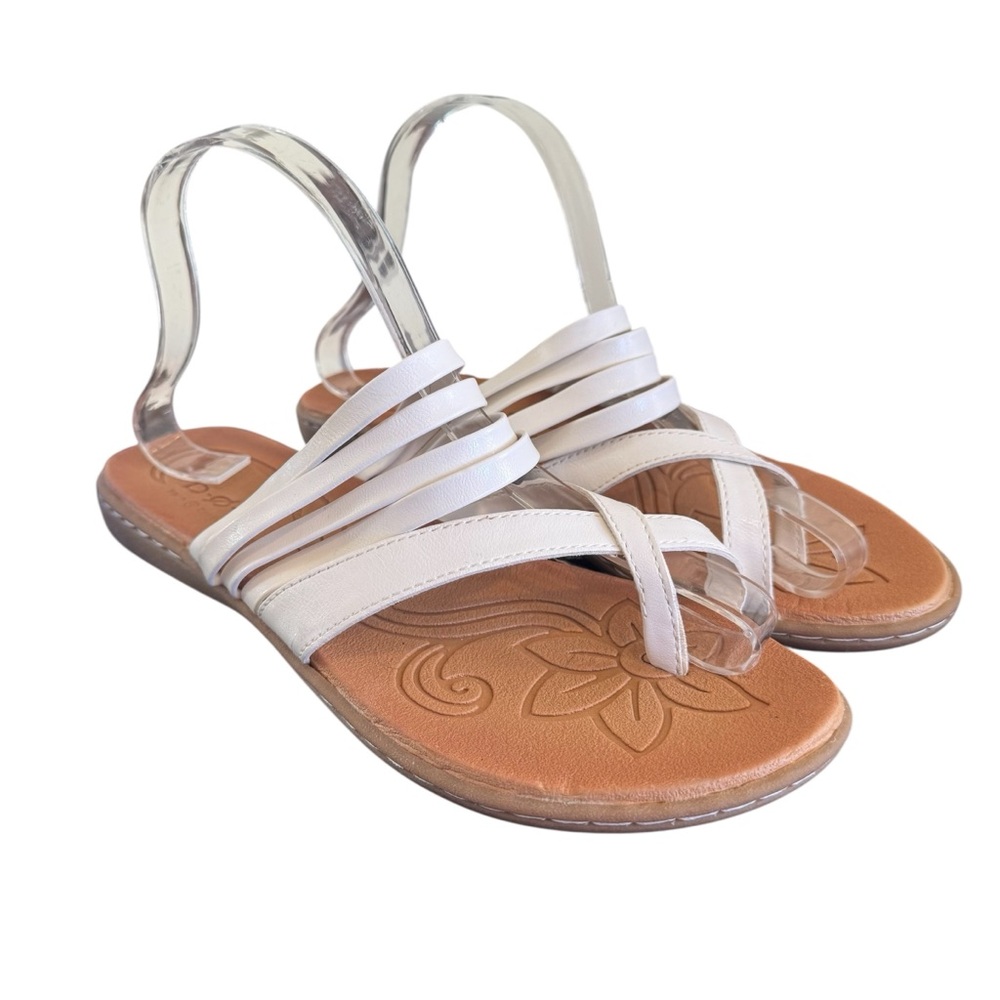 B.O.C. Alisha Women's White Strappy Sandals size 9